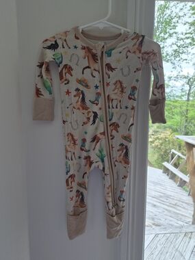 Birdie Bean Western Cowboy Bamboo Zippy